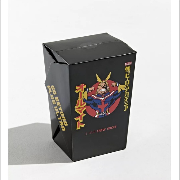 My Hero Academia 3 Piece Crew Sock Noodle Box - Picture 3 of 7